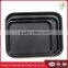 3 size rectangular plastic tray food serving tray