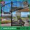 Eco-friendly designs wrought iron/ carbon steel spiral staircase prices