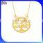 Custom 925 Sterling Silver Gold Tree Of Life Necklace Wholesale