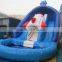 2016 new design big inflatable rocket slide with pool