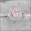 Stylish Amethyst Purple Crystal Ring Party Engagement Wedding Rings for Women Platinum Plated Women Rings
