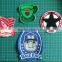 cartoon embroidered and heat transfer apparel accessory sticker