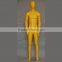 Fashion Display full body male mannequin painting yellow color wonderful color mannequin