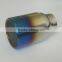 China Manufacturer Rolled Edge Exhaust Muffler Tail Stainless Steel Muffler Round Burnt Tips