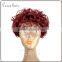 short cosplay wig lace wig human hair for christmas or halloween party wig