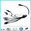 CE certified security camera system 8 way dc power splitter cable