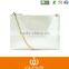 waterproof essentials organised pu clutch bag /shoulder-bag with metallic handle