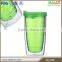 Small MOQ bulk personalized plastic travel mug with straw