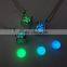 >>>2016 Wholesale Latest Design Jewelry Hollow Rubik's Cube Necklace Glow Fashion Luminous Necklace