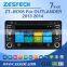 mini car dvd player for mitsubishi OUTLANDER 2013 2014 with Rear View Camera GPS BT TV Radio RDS
