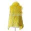 Real Mink Fur Woman Vest With Big Collar hand knitted mink fur shawl ,KZ14076