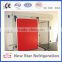 Aluminum track, single-parting, bi-parting single track manual cold storage room sliding door