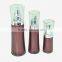 oval shape acrylic lotion bottle, plastic cosmetic bottle