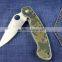 OEM Wholesale G10 hanldle pocket folding knife for camping