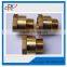 Brass knurled nut heat ultrasonic inserts straight hole series