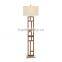 2017 hotel decorative unusual metal ring floor lamp with linen shade good for inn decor high end standing reading lamp