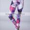 Wholesale Sexy Lady Sublimation Yoga Wear Women Active Capris Leggings