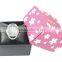 Fashion watch box flower printing cover paper boxes watch goft box with soft pillow
