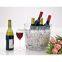 Functional Acrylic Product Clear Wine Barrel Ice Bucket Cooler
