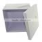 Luxury empty cardboard flower White gift box with handle