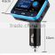 Wireless Bluetooth FM Transmitter Car Kit with 3.5mm Audio jack and USB Car Charger compatible with iPhone, iPad, Samsung etc