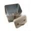 recycled rectangular tall tin box with handle