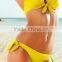 Sexy pure color triangle fission bikini