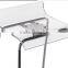 Pub Set with 1 Round Cocktail Table, 4 Acrylic Stools - White(B-0291)