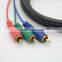 VGA to 3RCA cable with gold plated 10m