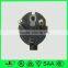 EU 2 pin schuko plug right angle electric power plug