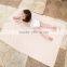 2016 New Design Air Layer Embroidery Colored Cotton Knitted Baby Blanket