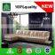 C2205 Hot Selling Pearl Shining Color Modern L Shape Leather Sofa