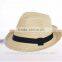 assorted color paper braid straw hats, unisex fedora caps
