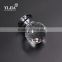 zinc alloy chrome plate furniture glass crystal knobs for cabinets