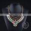 high quality vintage rhinestone chunky statement necklace tin alloy fashion women pendant necklace 6390090
