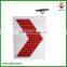 road safety arrow guide led flashing traffic sign with solar panel