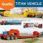 Titan 2 axle multi axles 60 tons extending second hand low bed trailer with cheap price