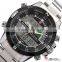 Mens Shark Digital LCD Outdoors Analog Quartz Sport Steel Wrist Watch