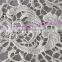 2016 fancy white embroidery flower cotton fabric, Water soluble guipure lace fabric