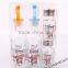 4pcs square oil bottle and spice jar set in a pvc box