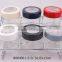 6pcs Glass Spice Jar Set With Plastic Lid in a Metal Rack