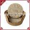 Wholesale dog supply multi designs natrual straw woven bed for dog