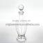 creystal high white glass pitcher with lid