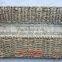 Decorative hand weave straw basket