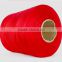 China Wholesale Dope Dyed Red Color Pure 100% Cotton Yarn Weaving 30/1 In Stocks