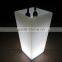 Led lighted flower pots plastic flower vase home decoration pots