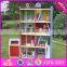 2016 Hot sale baby wooden model doll house,pretend toy kids wooden model doll house W06A138