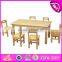 Wholesale cheap kindergarten children wooden school furniture suppliers W08G211