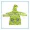 polyester waterproof kids raincoat with logo