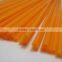 disposable plastic orange color coffee straw stirrers